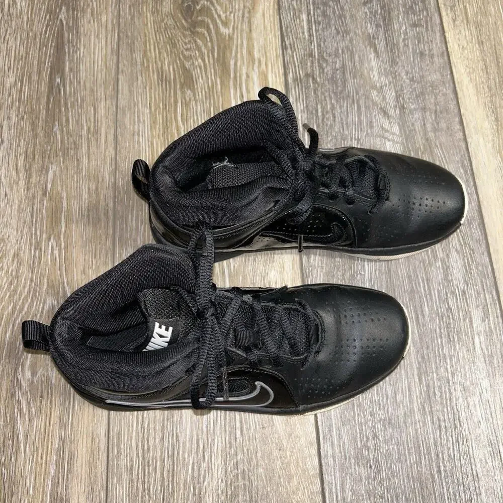 Nike Team Hustle D6 599188-001 Black Youth US Size 3Y Basketball Sneaker Shoes